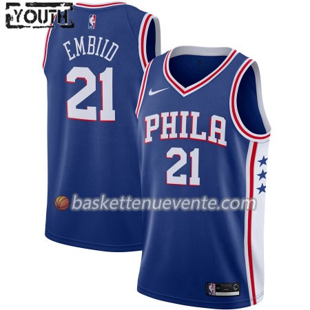 Maillot Basket Philadelphia 76ers Joel Embiid 21 2019-20 Nike Icon Edition Swingman - Enfant